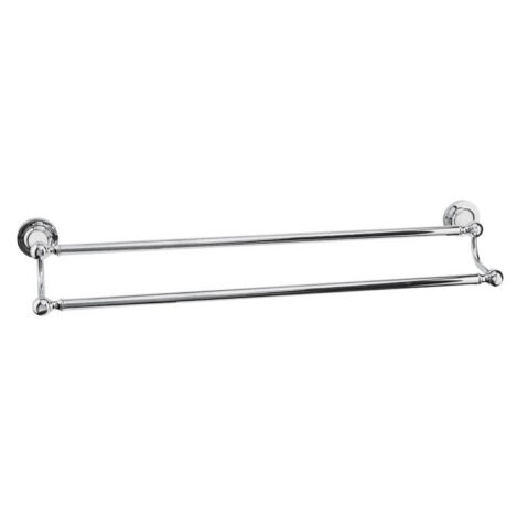 Double Towel Rail - Porcelain Stem