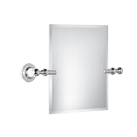 Rectangular Swivel Mirror W400xH300mm - Porcelain Stem