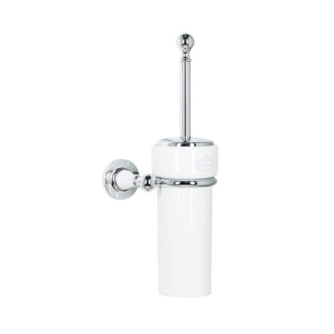 Wall Toilet Brush Holder - Porcelain Stem